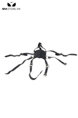 SMT233 - Khóa miệng muzzle gag với dây quai đeo kèm bóng đen