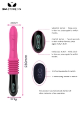 SMT2456 - Máy làm tình điều khiển từ xa có 10 kiểu rung sạc điện