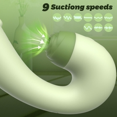 SMT2266 - Máy rung hút 2 đầu silicon có 9 tần số sạc điện chống nước