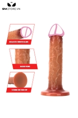 SMT2862 - Dương vật giả silicon gắn tường siêu mềm dài 20cm