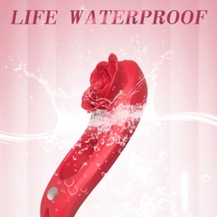 SMT2830 - Vòng rung tình yêu chống xuất tinh sớm hoa hồng dài 126mm