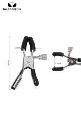 SMT1693 - Kẹp núm vú kích điện chất liệu kim loại dài 5.7cm