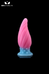 SMT1293 - Phích cắm hậu môn silicon dẻo với màu hồng tím gradient
