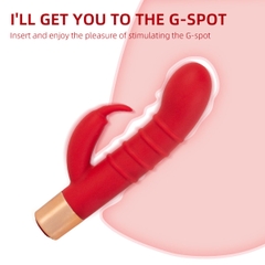 SMT2488 - Máy rung đầu dương vật kèm tai thỏ có 7 tần số và sạc điện