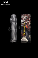 SMT1003 - Bao cao su đôn dên sóng nước và có gai đường kính 3.7cm\
