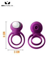 SMT409 - Vòng rung dương vật tình yêu chất liệu silicon thiết kế 2 vòng