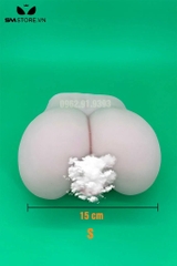 SMT443 - Mông giả silicon nguyên khối có âm đạo và hậu môn 5 size