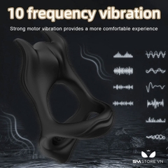 SMT2242 - Vòng rung tình yêu đeo dương vật dài 8cm có 10 chế độ