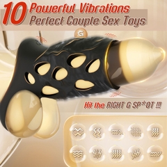 SMT2833 - Vòng đeo tinh hoàn silicon có 10 tần số và lỗ thoáng khí