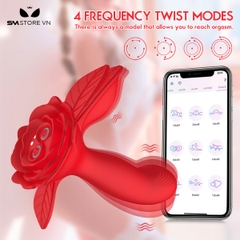 SMT2755 - Máy rung đầu dương vật đế hình hoa lá dài 136mm