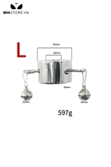 SMT641 - Vòng đeo tinh hoàn inox tháo rời bản dày với 3 size