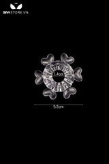 SMT2421 - Vòng đeo dương vật silicon hình trái tim dài 5.5cm