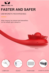 SMT2446 - Vòng đeo dương vật hình bông hoa hồng đường kính 58mm