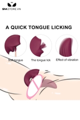 SMT1524 - Máy rung 9 tần số 2 đầu có lưỡi liếm chống thấm nước