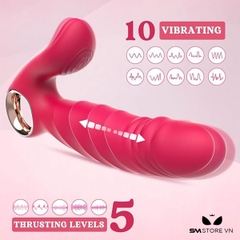 SMT5151 - Máy rung đầu dương vật thiết kế 2 nhánh có 10 chế độ