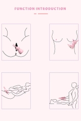 SMT1638 - Máy hút âm vật núm vú ngụy trang con thỏ hồng dài 11.6cm