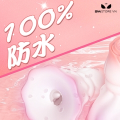 SMT1825 - Máy hút núm vú hình bông hoa có 12 chế độ rung dài 7cm