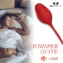 SMT1569 - Trứng rung 2 đầu hình hoa hồng điều khiển mini dài 19cm