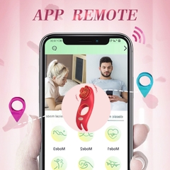 SMT2830 - Vòng rung tình yêu chống xuất tinh sớm hoa hồng dài 126mm