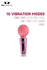 SMT1246 - Trứng rung mini ngụy trang cọ trang điểm đính kim cương