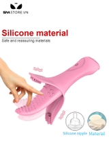 SMT1487 - Lưỡi rung tình yêu chất liệu silicon có gai hồng dài 16cm