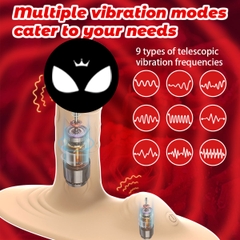 SMT2364 - Dương vật giả có đệm đế rung 9 chế độ sạc điện dài 14cm