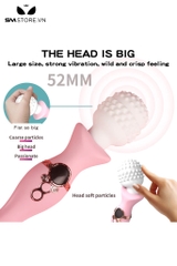 SMT1504 - Chày rung tình yêu đầu có gai silicon kích thích 3 điểm