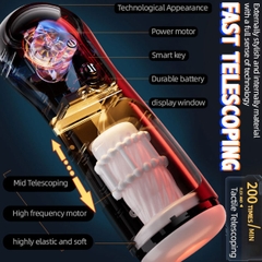 SMT1666 - Cốc thủ dâm silicon tự động có giọng nói dài 18cm