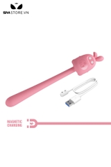 SMT1116 - Máy rung tai thỏ với 7 chế độ có thể uốn cong dài 142mm