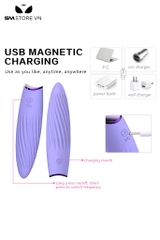 SMT2450 - Trứng rung mini có 8 tần số sạc điện dài 11.8cm chống nước