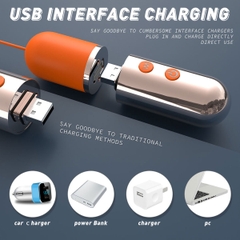 SMT1550 - Trứng rung silicon 2 đầu có 9 tần số sạc điện chống nước