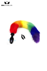 SMT1180 - Đuôi cáo cosplay có phích hậu môn silicon điều khiển từ xa