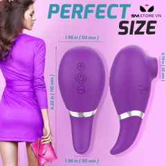 SMT2559 - Máy rung hút hình lưỡi liếm dài 11cm có 7 tần số