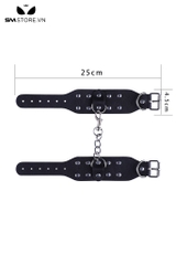 SMT2459 - Còng tay tình yêu đính đinh tán có nấc điều chỉnh dài 25cm