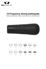 SMT2371 - Cốc thủ dâm silicon rung 12 chế độ sạc điện dài 23cm