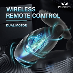 SMT2354 - Máy rung hậu môn kèm sốc điện điều khiển từ xa có 10 tần số