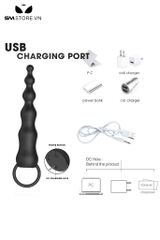 SMT2087 - Que rung hậu môn có 10 tần số dài 19.5cm sạc điện