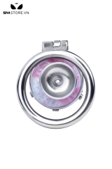 SMT2635 - Khóa dương vật mặt dẹt inox hình con bướm silicon