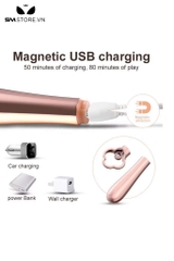 SMT514 - Máy rung với 10 chế độ massage âm đạo màu hồng dài 120mm