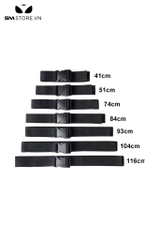 SMT606 - Bộ 7 dây trói quanh người polyester chịu lực tốt màu đen