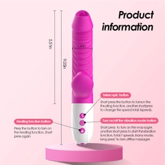 SMT2783 - Máy rung thụt hút có lưỡi liếm silicon và sưởi ấm sạc điện