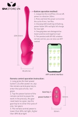 SMT1977 - Trứng rung điều khiển từ xa đầu dương vật dài 19.4cm