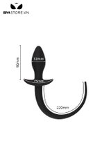 SMT147 - Putt plug hình thoi với đuôi chó silicon dài 30cm