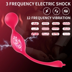 SMT2455 - Bóng tập kegel silicon có 12 chế độ rung kèm sốc điện