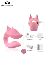 SMT1976 - Trứng rung điều khiển từ xa hình đầu cáo silicon dài 9.2cm