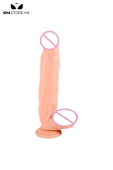 SMT1621 - Dương vật giả silicon dài 30cm có bìu đế dính tường