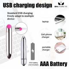 SMT1253 - Dương vật 3 đầu có phích cắm hậu môn 5 tầng dài 21cm