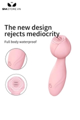 SMT2370 - Máy rung hình bông hoa hồng có lưỡi liếm có 7 tần số