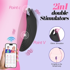 SMT2353 - Quần lót rung silicon điều khiển xa có 10 tần số dài 10.7cm