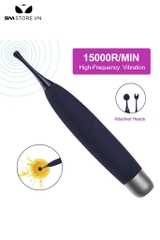 SMT1132 - Bút rung kích điện có 10 chế độ dài 19cm có 3 đầu thay